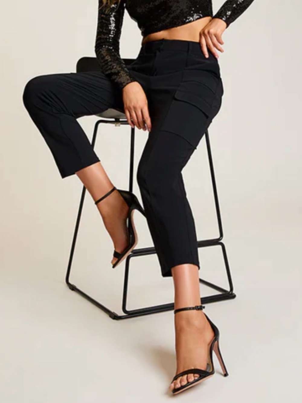 Commando Black Cargo Trousers NWT